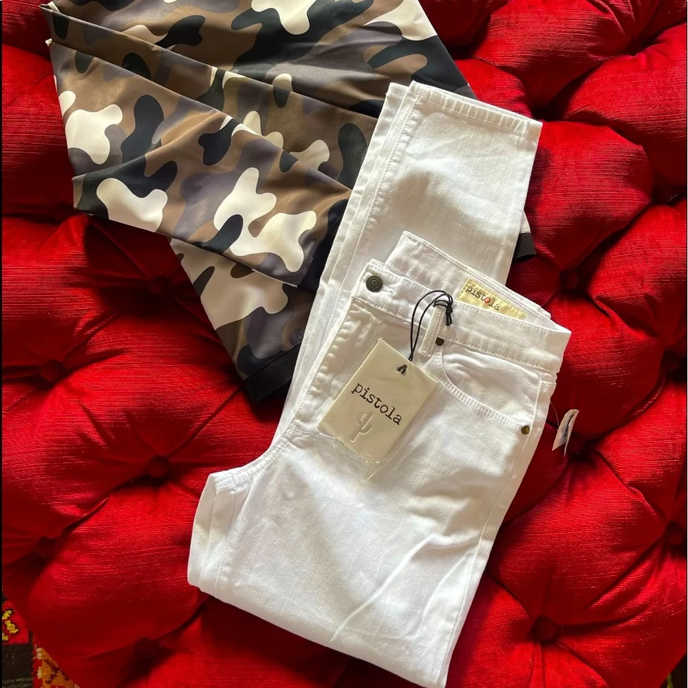 Pistola white stretch jeans - Picture 1 of 4